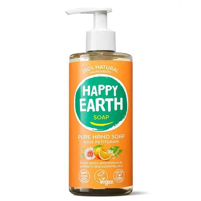 Natuurlijke Handzeep Rose Petitgrain – Happy Earth
