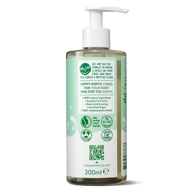 Happy Earth Zeepvrije Was & Badgel Baby & Kids 300ml - Happy Earth