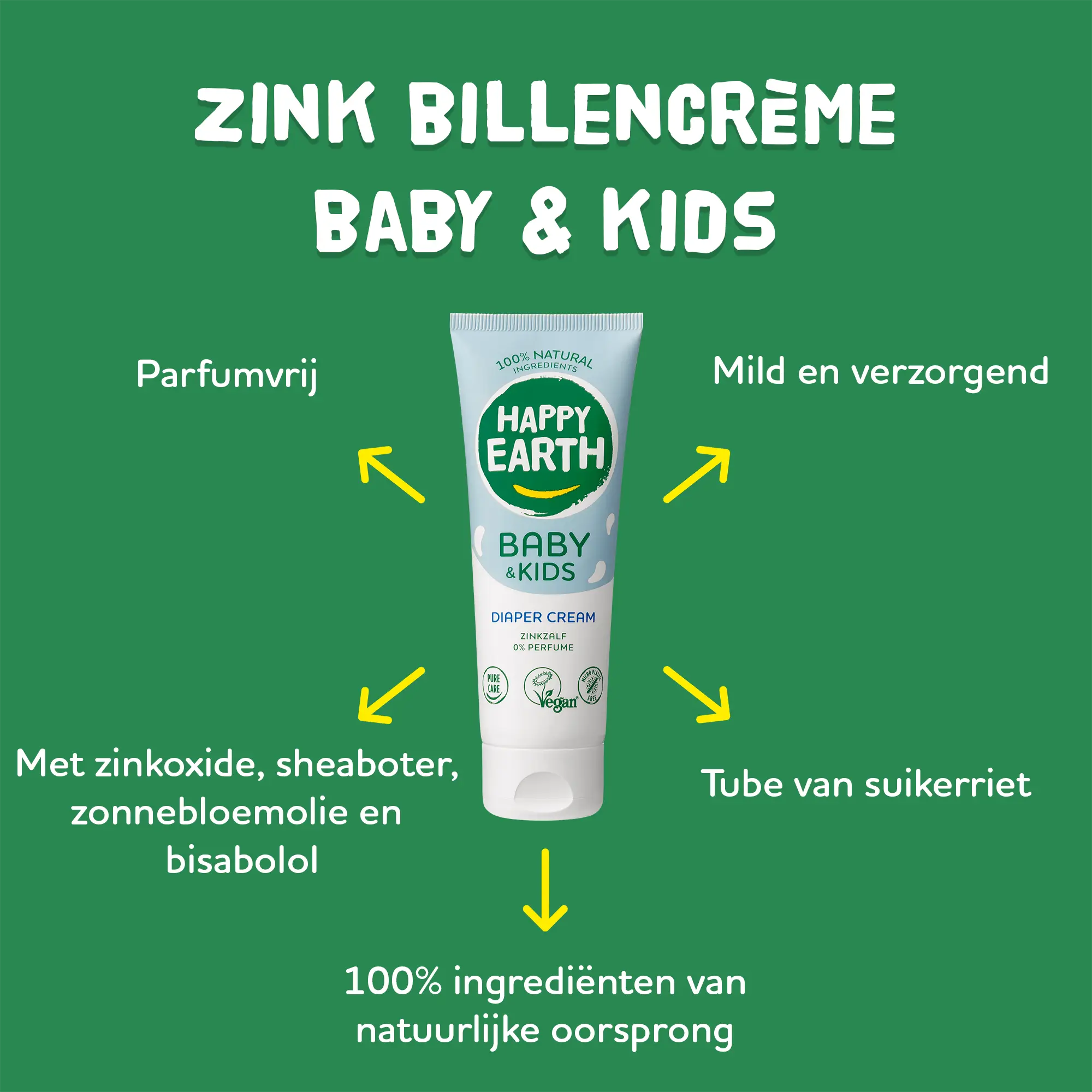 Zink Billencrème Baby 75ml - Happy Earth