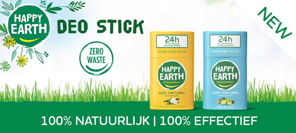 Happy Earth lanceert 100% natuurlijke, plasticvrije deo sticks