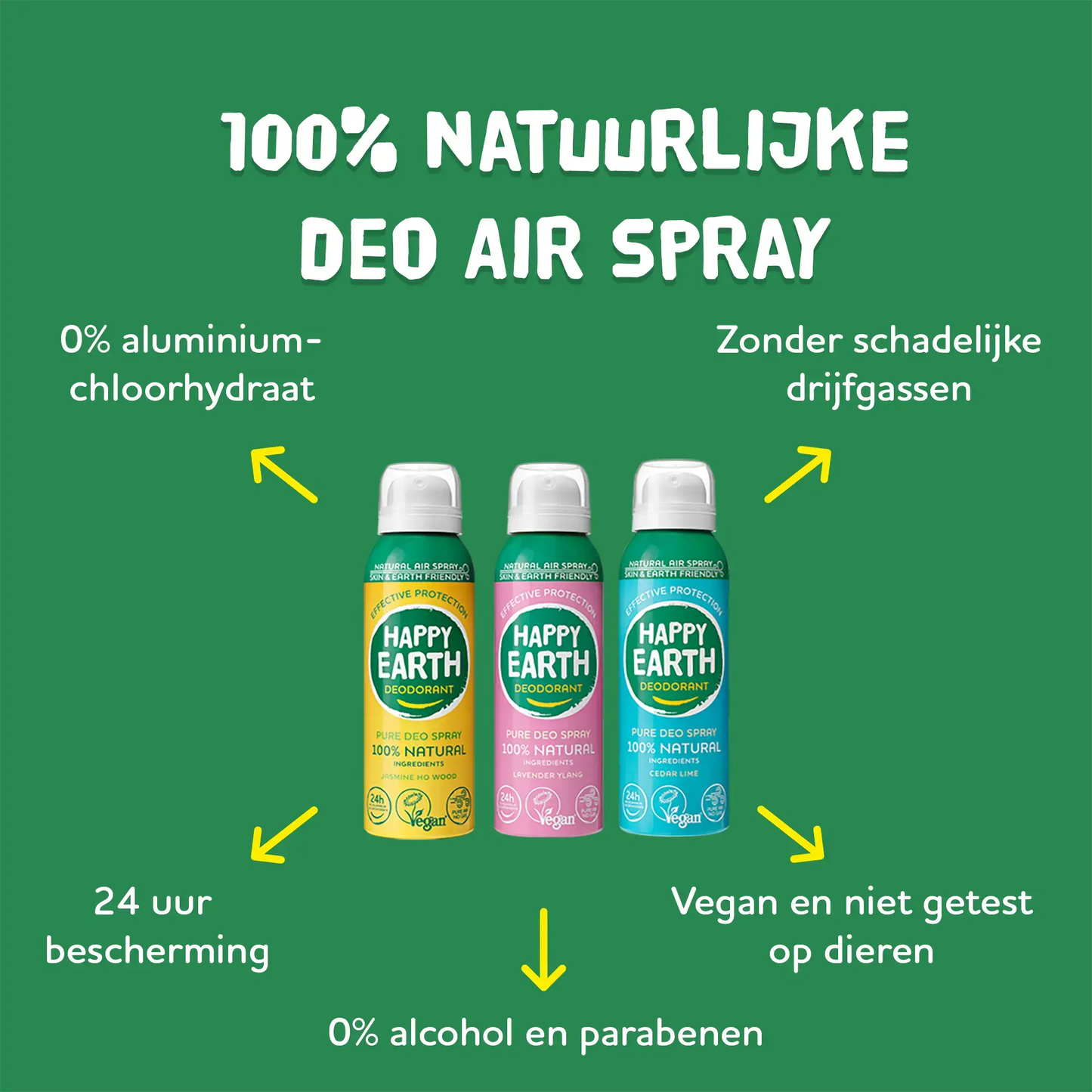 
                  
                    Air Deo Spray Voordeelbundel Happy Earth
                  
                