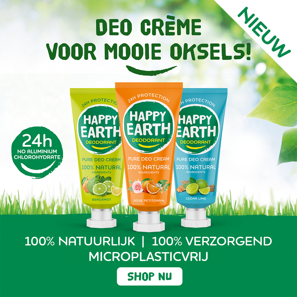 100% natuurlijke producten van Happy Earth 😉