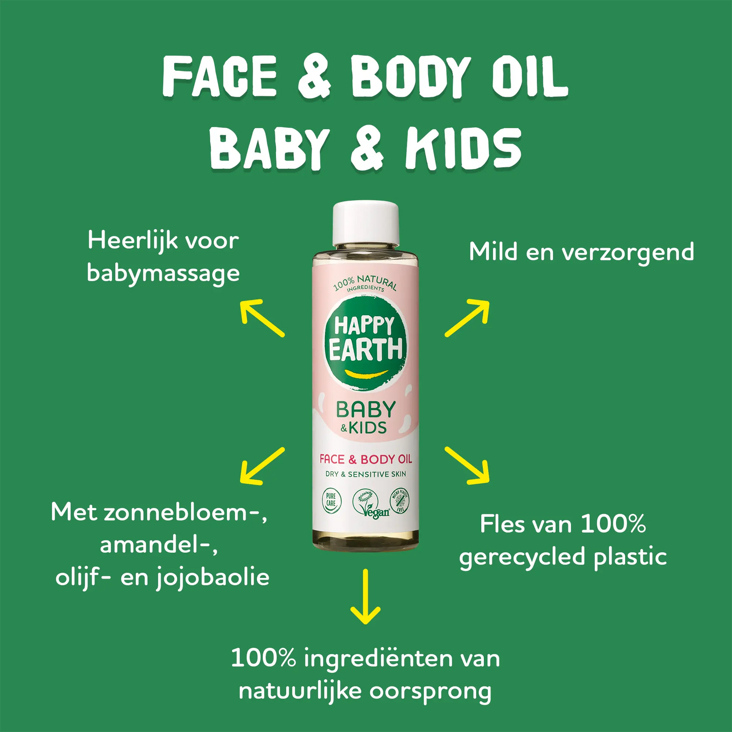 
                  
                    Gezicht & Lichaam Olie Baby & Kids Happy Earth
                  
                