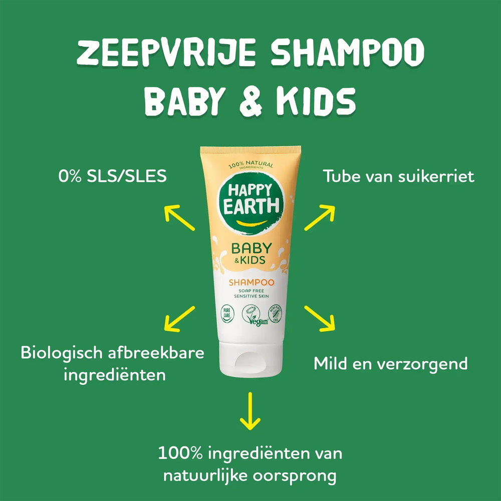 
                  
                    Mini Zeepvrije Shampoo Baby & Kids 100 ml Happy Earth
                  
                