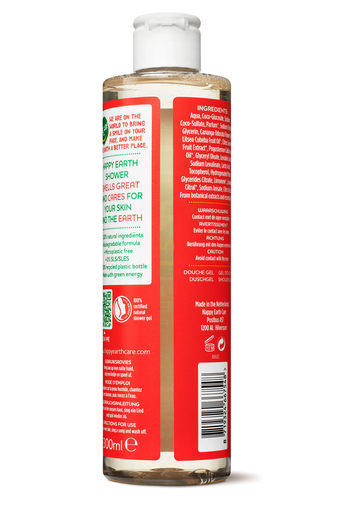 Natuurlijke Douchegel Floral Patchouli Happy Earth