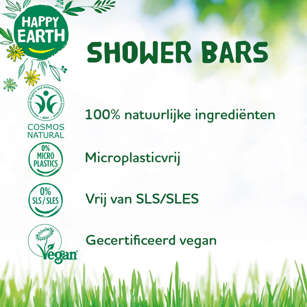 
                  
                    Plasticvrije Shower Bar Lavender Ylang Happy Earth
                  
                