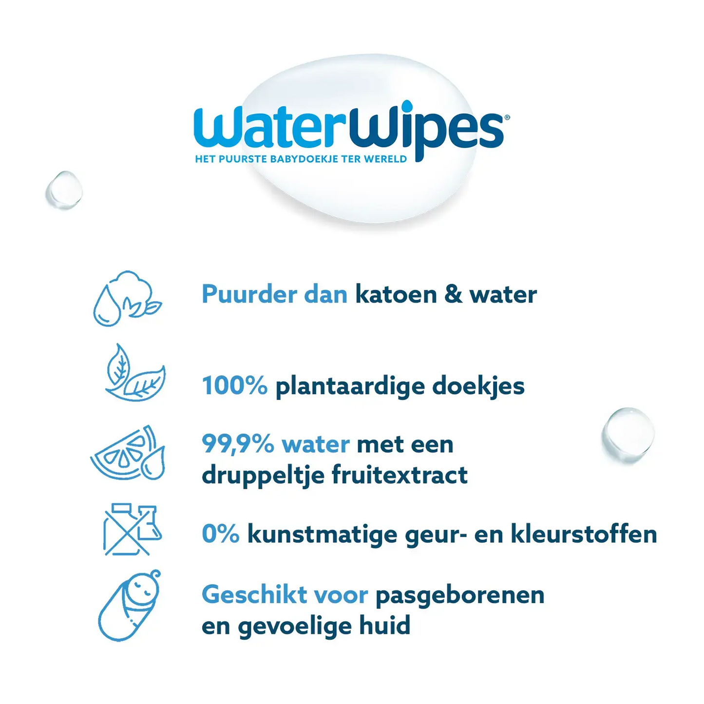 
                  
                    WaterWipes Babydoekjes 60 stuks Happy Earth
                  
                