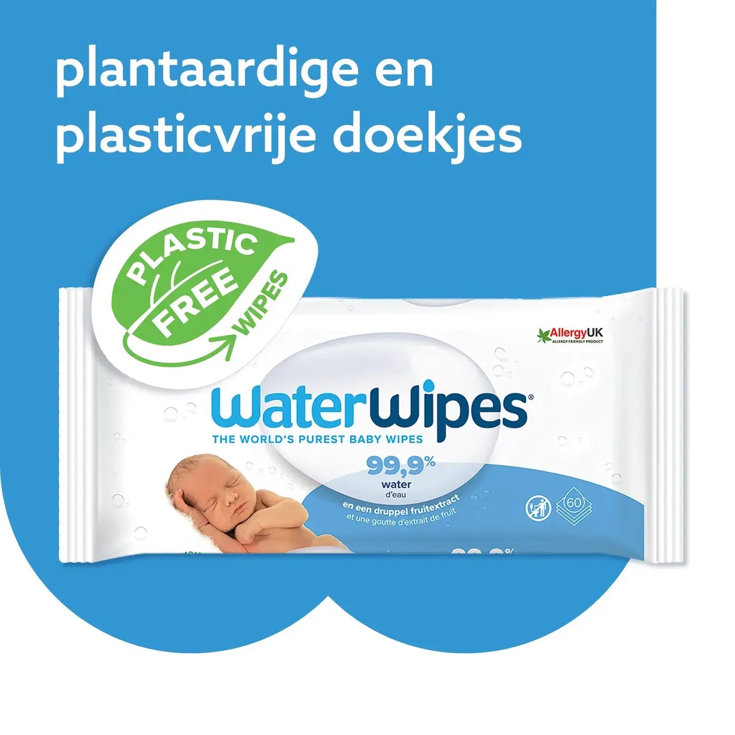 
                  
                    WaterWipes Babydoekjes 60 stuks Happy Earth
                  
                