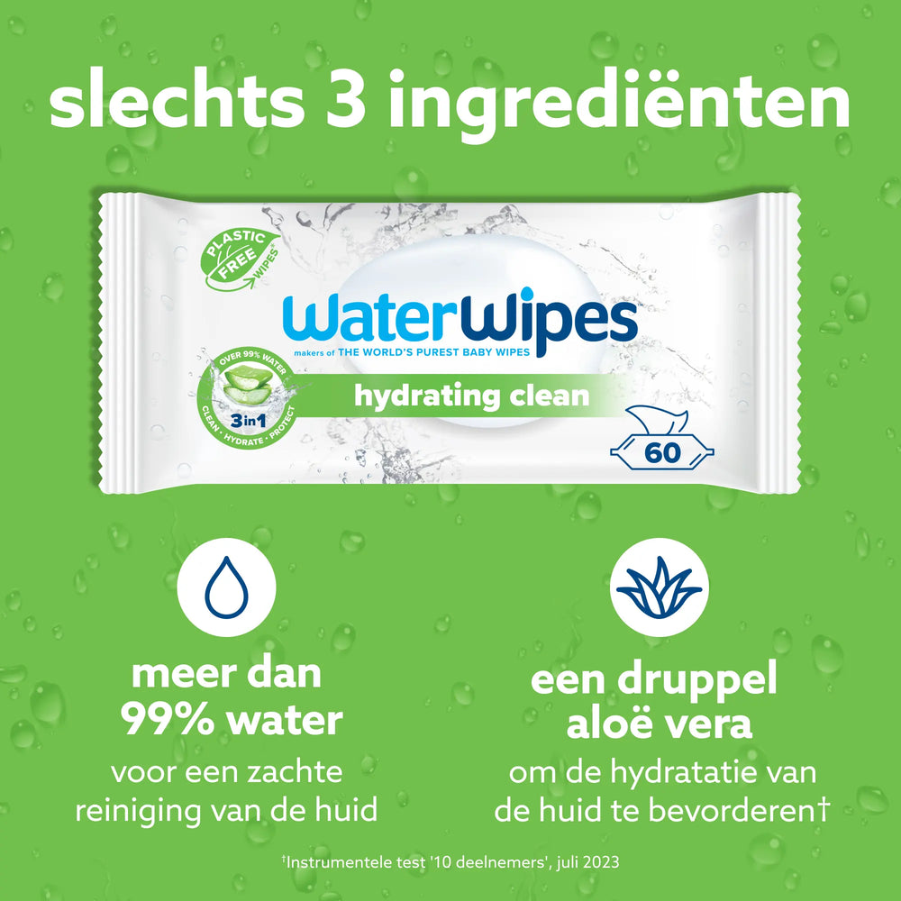 
                  
                    WaterWipes Hydraterende Doekjes Aloë Vera (48 Doekjes) Happy Earth
                  
                