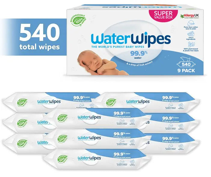 
                  
                    WaterWipes babydoekjes Voordeeldoos (540 doekjes) Happy Earth
                  
                