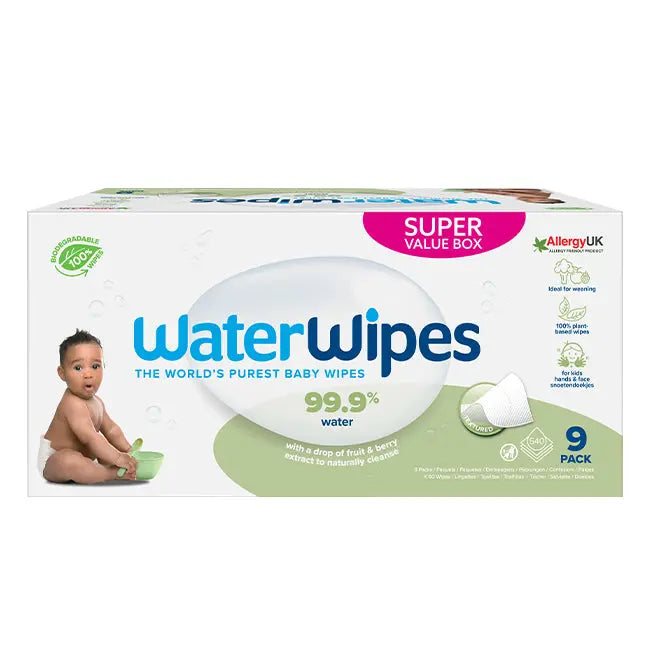 
                  
                    WaterWipes snoetendoekjes voordeeldoos (540 doekjes) Happy Earth
                  
                