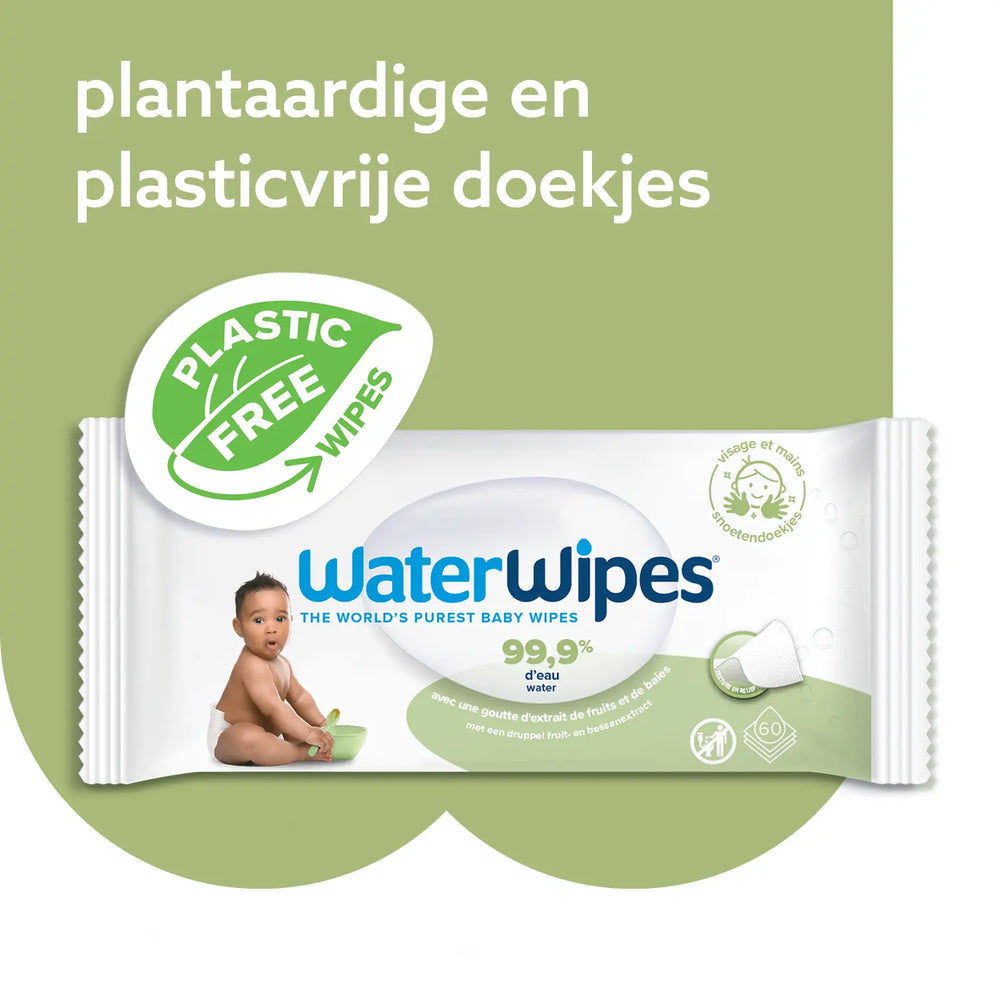 
                  
                    WaterWipes snoetendoekjes voordeeldoos (540 doekjes) Happy Earth
                  
                
