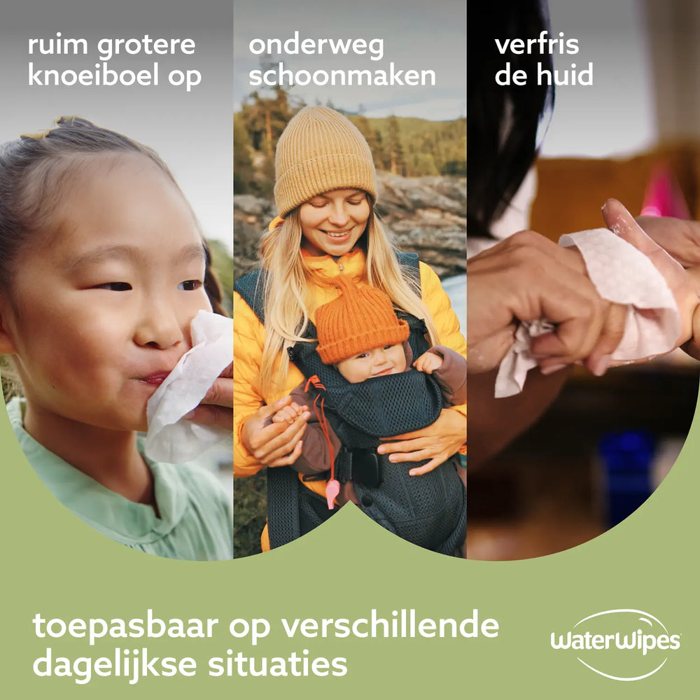 
                  
                    WaterWipes snoetendoekjes voordeeldoos (540 doekjes) Happy Earth
                  
                