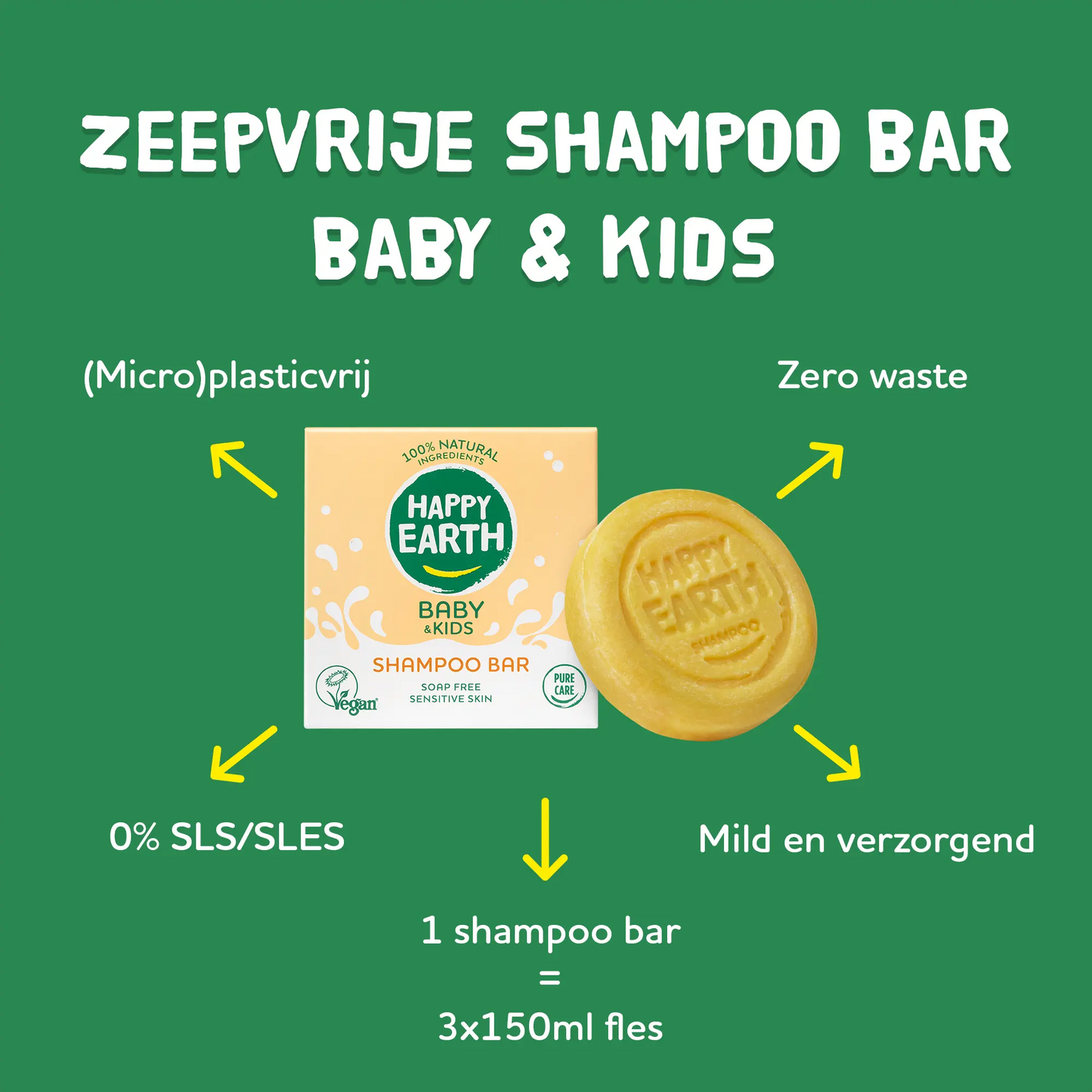 
                  
                    Zeepvrije Shampoo Bar Baby & Kids Happy Earth
                  
                