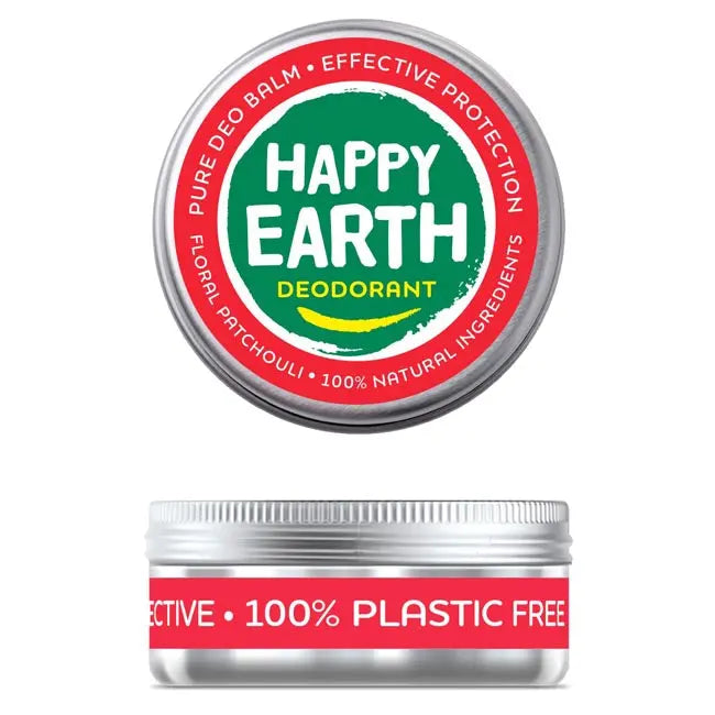 Happy Earth Natuurlijke Deodorant Balm Floral Patchouli 45gr Happy Earth