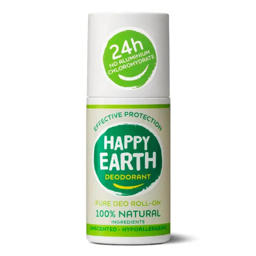 Happy Earth Natuurlijke Deodorant Roller Unscented 75ml Happy Earth